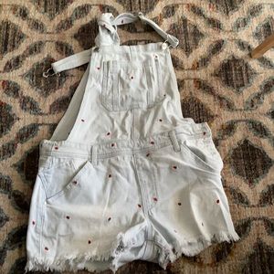 Overall with strawberries